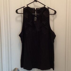 Lucky Brand Black Lace Tank Top
